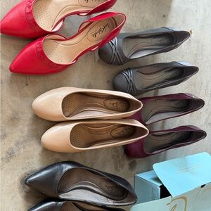 Lacoste Red and Black Heels Classic Pumps